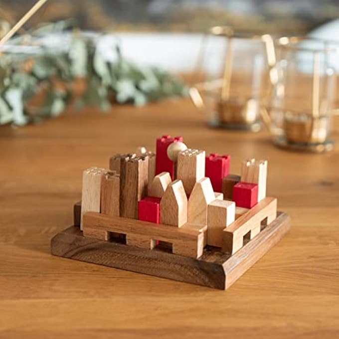 CASTLE - CASTLE - 3D PUZZLE - THINKING GAME - PUZZLE GAME - MONTESSORI - PATIENCE GAME - WOODEN LOGIC GAME WITH MANY GAME VARIATIONS - Image 4